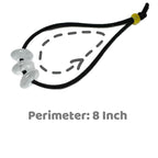 Elastic Hair Tie for Women Real Gemstone beads Ponytail Holders Hair Accessories hair elastic tie for Women Men (White Quartz)