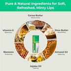 RaGaNaturals All Natural Chocolate, Lemon, Mint, Tropical Moisturizing Lip Balm, Original beeswax, Shea butter, Jojoba oil, Vitamin E and Love - 4 Tubes