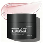 YouthVibe Lip Sleeping Mask Overnight Moisturizing - 5% Volufiline, Squalane, Shea Butter, PDRN & Collagen Hydrating Lip Mask for Dry, Flaky Lips
