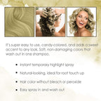 Punky Temporary Hair Highlight Spray – Beach Blonde, Washes Out, Temporary Hair Color Spray for Kids, Women, Hair-Dye, 3.5 oz, 2 Pack