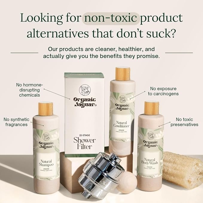 Organic Jaguar All Natural Jasmine Conditioner for Hair Care, Sulfate Free Conditioner, Vitamin E, Castor, Argan and Almond, For Hydrating All Hair, 13.5 fl oz