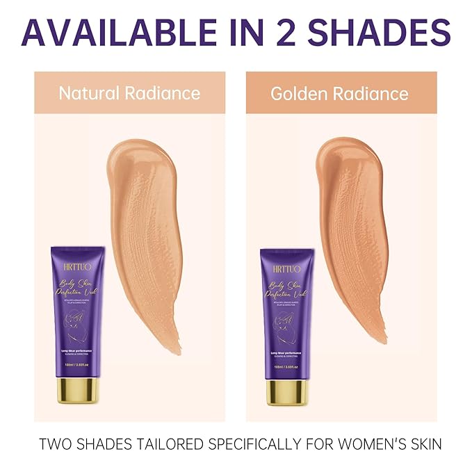 Body Coverage Perfector, Waterproof Leg & Body Makeup for Tattoo & Scar Cover Up, No Transfer Coverage Concealer with Brush, All Over Complexion Perfector for All Skin Tones (Golden Radiance)