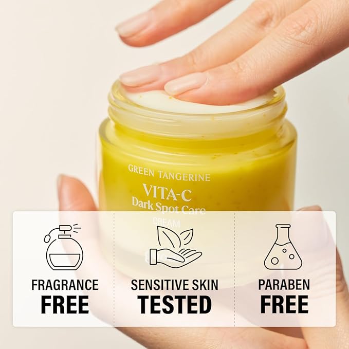 GOODAL Green Tangerine Vitamin C Serum. Cream, Eye Patch Bundle