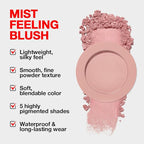 Blush for Cheeks,Pink Peach Powder Matte Blush Palette Cheeks Face Makeup for Older Women,Lightweight,Smooth,Blendable,Fade and Transfer-Resistant,Effortless Matte Natural Finish,Vegan & Cruelty Free