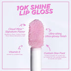 Petite 'n Pretty Sparkle Storm Makeup Gift Set for Kids, Tweens and Teens - Cool Vibes Eye & Cheek Palette, Brushes, 10K Shine Lip Gloss, Sparkly Ever After All Over Glitter in Blue Sherpa Bag