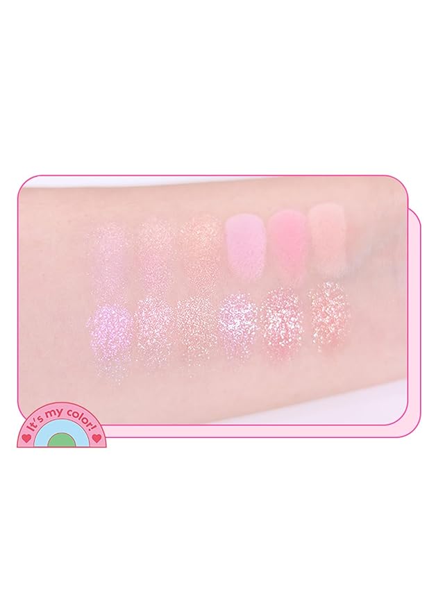 COLORGRAM Pin Point Eyeshadow Palette 04 Bright+Cool | Eyeshadow Palette for Daily makeup, Ultra-Blendable, Matte, Glitter, Shimmer Shades