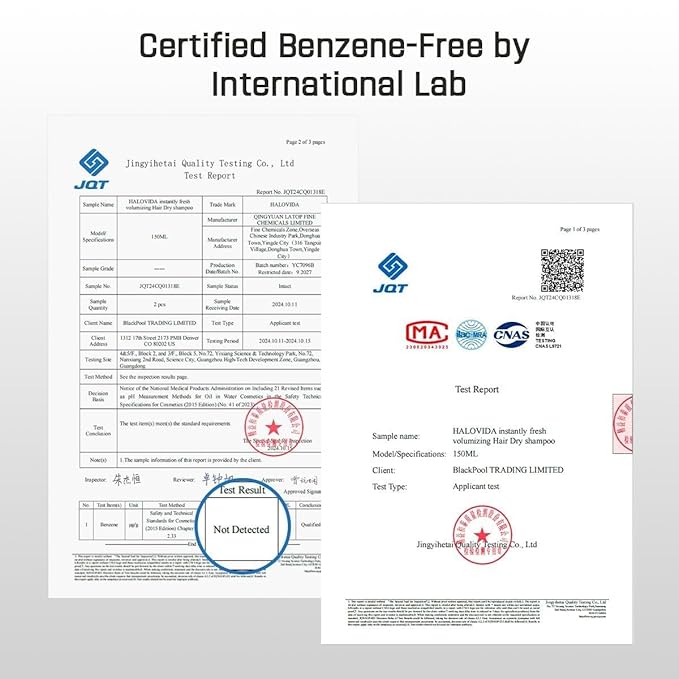 HALOVIDA Dry Shampoo for Women, No White Residue Instantly Fresh Shampoo Spray, Absorb oils, Refreshing Volumizing Hair Dry Shampoo 5.07 FL.OZ (Pack of 4)