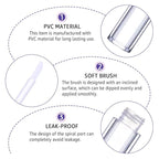 24 Pack Fish Scales Lip Gloss Tubes with Wand 5ml Empty Lip Gloss Containers Lipgloss Bottles with Stoppers + 2pcs Syringes for DIY Lip Gloss Balm