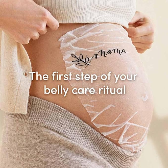 Evereden Soothing Belly Mask - 4 Belly Masks for Pregnant Women - One Size - Hydrating, Nourishing, & Soothing Pregnancy Skin Care Belly Masks - Clean & Vegan Pregnancy & Maternity Products