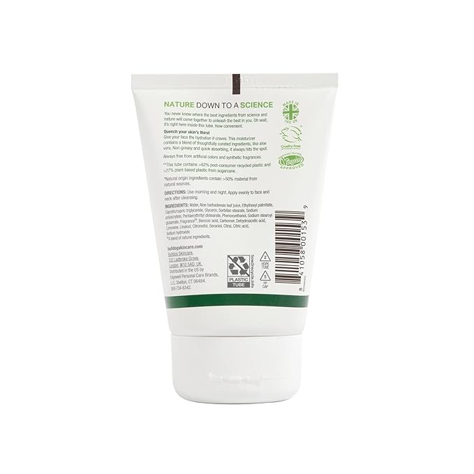 BULLDOG Mens Skincare and Grooming Face Moisturizer Original, 3.3 Fluid Ounce