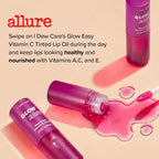 I DEW CARE Lip Gloss - Glow Easy Grape | Jojoba Seed Oil, Vitamin C, Pigmented Glossy Stain, Hydrating, Korean Makeup, Pink Color, Moisturizing, Nourishing Crystal, 0.20 FL Oz