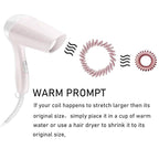 Hair Ties, 17 Pack Spiral Coils for Thick and Thin Hair - No Crease Ponytail Holders for Women and Children