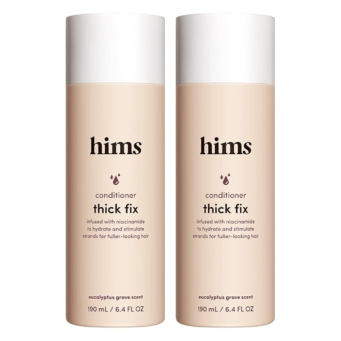 hims Thick Fix Conditioner - Hair Loss Conditioner With Niacinamide - Supports Hair Growth Treatment - Fresh Eucalyptus Grove, 2 pack, 6.4oz