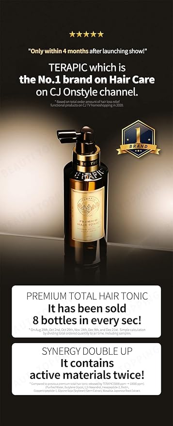 Hair Growth Tonic Serum - Hair Thickening Scalp Treatment, Anti Hair Loss & Root Strengthening, Instant Cooling & Soothing Care for Thinning Hair, 5.41 fl. oz