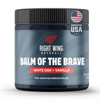 Right Wing Naturals Handmade Grass-Fed Beef Tallow for Skin - Moisturizing Beef Tallow Balm - Face & Body Butter for Soft, Smooth Skin (4oz, White Oak & Vanilla)