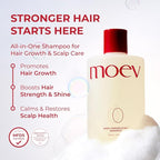 MOEV ANNURCATIN Shampoo and Conditioner Set for Men and Women, Korean Biotin Hair Growth Volumizing Shampoo, Paraben-Free Natural Apple Wash-Off Hair Mask, Rose Thickening for Damaged Hair