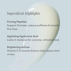 Daily Practice by Dr. B Firm and Restore Eye Cream - Anti-Aging Under Eye Cream with Peptides & Hyaluronic Acid - Brightening, Hydrating for Dark Circles & Puffiness - Paraben & Phthalate-Free - 15ml