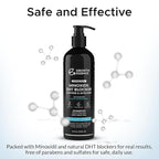 Minoxidil & Biotin Shampoo for Hair Growth - Enriched with Caffeine, Castor Oil & Onion - DHT Blocker for Thicker, Healthier Hair - Strengthening Formula for Men & Women