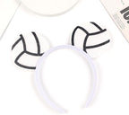 Game Day Fans Headbands for Women&Men, Glitter Ball Sports Hairbands, Sports Themed Hair Accessory, Team Party Favor