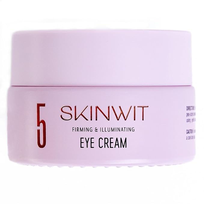 SKINWIT - Anti-Aging Eye Cream, EGF, Retinol, Hyaluronic Acid and Peptides for lines and Wrinkles, Caffeine and Hesperidin for Dark Circles & Puffiness - 0.67 Oz - Made in USA