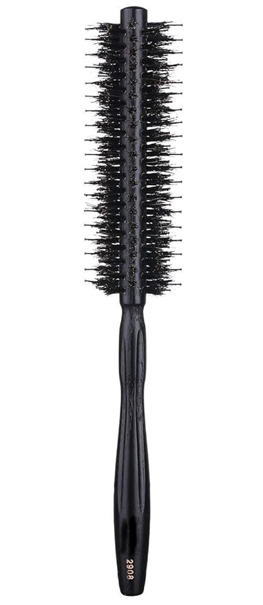 PERFEHAIR Round Brush with Natural Boar and Nylon Bristles, Small Volumizing Hair Brush- 1.5 Inch Diameter Barrel