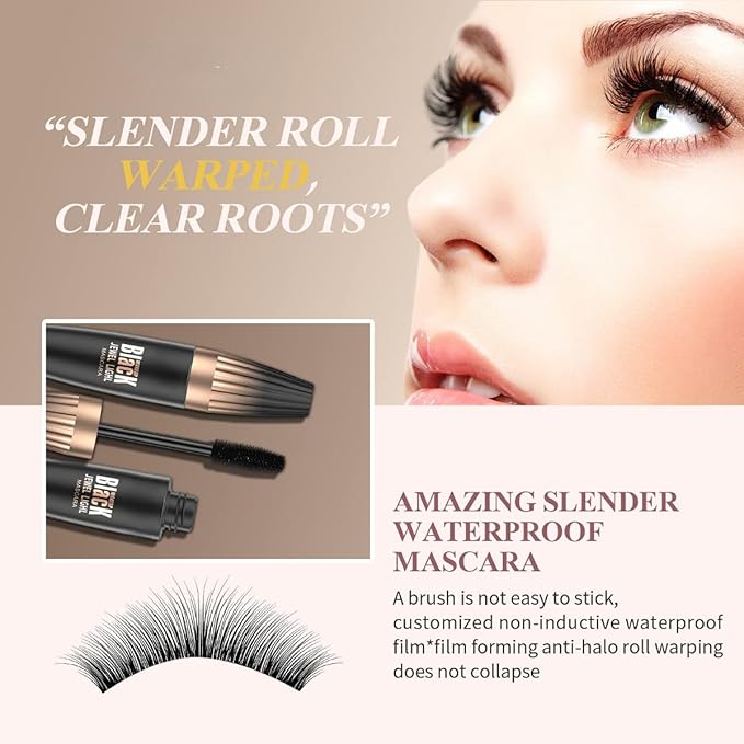My amazing lash mascara 4D Silk Fiber Lash Mascara Plump and Enlarge Eyelashes Waterproof mascara black volume and length All Day
