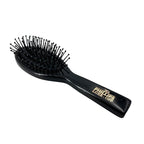 Phillips Brush Luxe Oval Paddle Purse Sized Hair Brush, Sleek Black Color with Gold Accents – 7 inch Detangler Paddle Brush from the Luxe Series by Phillips Brush
