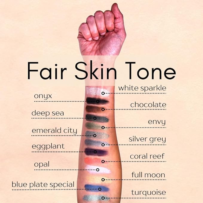 Coral Reef Dark Peach Pink Loose Eyeshadow Powder Pigment, Single Glitter Mineral Dust Jar Pot, Talc & Paraben Free, No Animal Testing & Cruelty Free