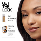 about-face THE PERFORMER Skin-Focused Foundation MD1Olive – Medium Coverage, Long-Wear, Breathable & Buildable Base – Clean, Vegan, Hydrating Formula with Blue Agave & Chlorella – 1.08oz