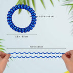 JessLab Spiral Hair Ties for Women, 10-Pack Traceless No-Damage Ponytail Holders, Coils Hair Bands for Girls, Assorted Colors