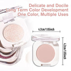 Nude Beige Tan Single Eyeshadow Makeup, Neutral Powde Eye Shadow for Women, Dusty Pink Matte Singles Eyeshadow Palette Pigmented Waterproof, sombras para ojos, Girls Christmas Eyeshadows Gift