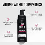 Love Ur Curls® Volumizing Foam, Lightweight Mousse for Curly Hair, Volume & Definition, Frizz Control, Soft Hold, Vegan, Silicone-Free, Quick-Drying, 7.3Fl. Oz.