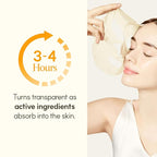 THE FACE SHOP Vita-Toning Vegan Collagen Face Mask, Korean Glass Skin Essential, Hydrogel Mask for Moisturizing & Skin Elasticity, Improves Uneven Tone, 4EA