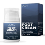 Pumice Valley Foot Cream for Dry Cracked Feet and Heels - Natural Moisturizer, Corn, Calluses Treatment - Skin, Body Lotion, Dead Sea Salts, Shilajit, Mountain Herbs 1.7 Oz