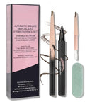 Eyebrow Pen,Eyebrow Pencils Set for Women with machete Eyebrow Pen,Liquid Square Angled Eyebrow Brush and Eyebrow Brush,Waterproof Eyebrow Pencil Create Full,Natural Hair-Like Brows,Light Brown（2 pcs）