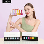 CANNI 6 Colors 9 ML Hema-Free Pink Gel Nail Polish Set, Hot Pink Purple Yellow Orange Kit, Soak Off LED Nail Gel Manicure Kit DIY at Home Salon Gifts