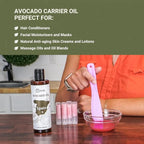 Avocado Oil - Direct from EIR Oils Farm in Spain - 100% Pure Carrier Oil for Hair, Face, and Skin - Hand-Picked, Cold-Pressed Carrier Oil - (16oz)
