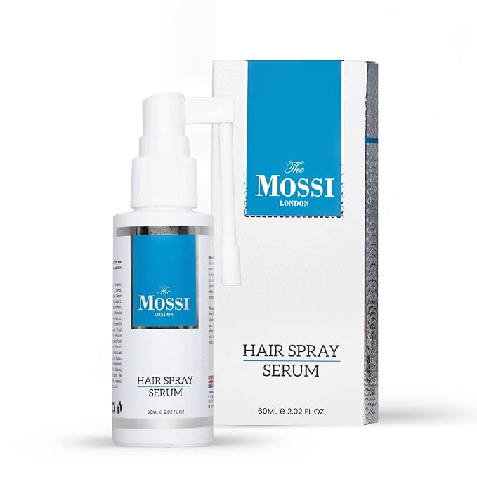 The Mossi London Hair Spray Serum 60Ml For Hair Regrowth - Prevents Post-Transplant Hair Loss - Stimulates New Hair Growth - Fast and Effective Results