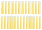 0.14oz Empty Flavored Lip Balm Container Tubes Plastic Homemade Moisturizing Lip Stick with Caps Bulk Fit for Women Adult DIY Making Supplies, 25 Count (Yellow)