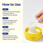 CKD Triple Blemish Under Eye Gel Patch 60 Counts - Hydrogel Spot Treatment, Gentle Formula for Blemish Improvement, Even Tone and Minimize Puffiness with 99% Pure Vitamin C and Teca.