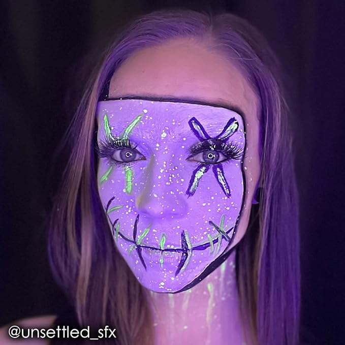 Mehron Makeup Fantasy F/X Water Based Face & Body Paint (1 oz) (GLOW IN THE DARK)