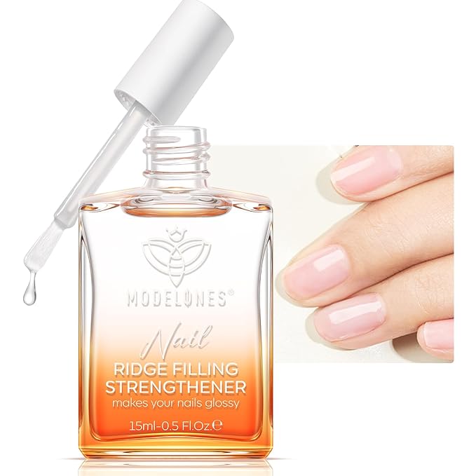 modelones Nail Strengthener Clear Nail Polish strengthener and growth Nail Repair for Damaged Nails Hardener Extra Strong and Growth Natural Nail Care Gifts for Women Concealer Polsih 15ml