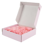 MEEDEE 100 Pack Light Pink Ouchless Elastic Hair Accessories - No Crease Soft Ribbon Knotted Ties, No Damage Ponytails, Yoga Bracelets for Women