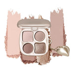 Mini Neutral Nude Cool-Toned Eyeshadow Makeup Palette with Mirror – Matte & Shimmer High Pigment Blendable Long-Lasting Mini Smokey Eye & Contour Makeup Palette, Perfect for Blue, Green & Brown Eyes