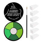 Green Face Body Paint, Professional 6 Colors Body Paint SFX Makeup Palette, Cream Water Based Green Face Paint for Adults Cosplay Halloween SFX Costumes Hulk Witch Monster Costumes Party