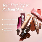 Saltair Hydrating Lip Oil Balm, Clear and Tinted Lip Gloss, Essentials Shades 5-Pack. Moisturizing Vegan Conditioning for Dry Cracked Lips with Glossy High-Shine Finish. Coconut Vanilla Flavor