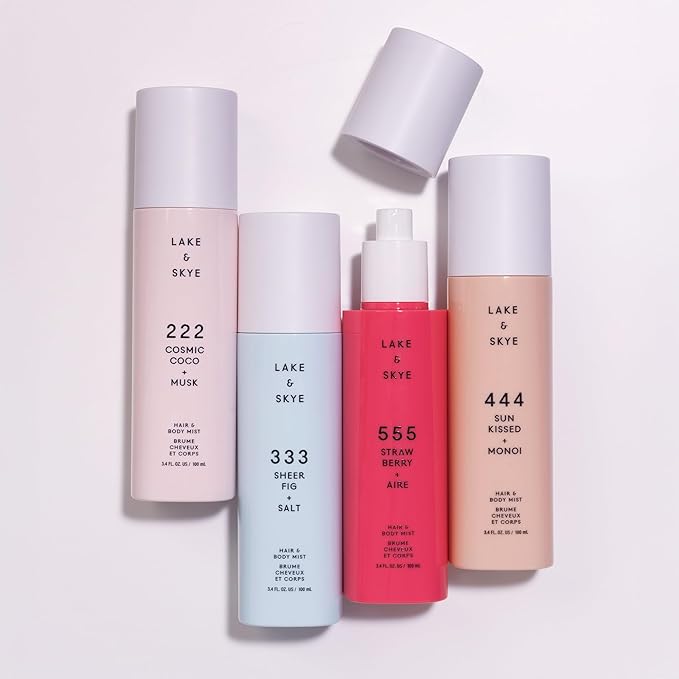 Lake & Skye, 555, Strawberry + Aire Hair & Body Mist - 3.4 oz