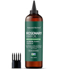 Natural Riches 100% Pure Premium Rosemary Oil For Hair Growth Infused With Biotin & Vitamin E Jojoba & Castor Oil Hair Strengthening Treatment | Nourishing & Volumizing | Non GMO Verified 8 Fl oz.