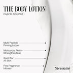 Nécessaire The Body Lotion Cyprès-Citronné – Multi-Peptide Body Moisturizer for Women + Men – Non-Comedogenic Body Lotion with Niacinamide – 450ml/15.2 fl oz