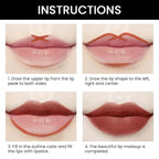 evpct 1Pcs Matte Lip Liner and Lipstick Combo Set Kit for Women, Magic Neutral Lipsticks 24 Hours Original Lipstick and Lips Liner Pencil Stain Gloss Makeup Long Lasting Waterproof, 33# MORE TAUPE